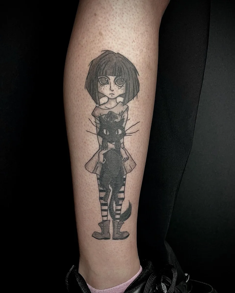 Charakter-Tattoo im Ignorant Style, von Silas